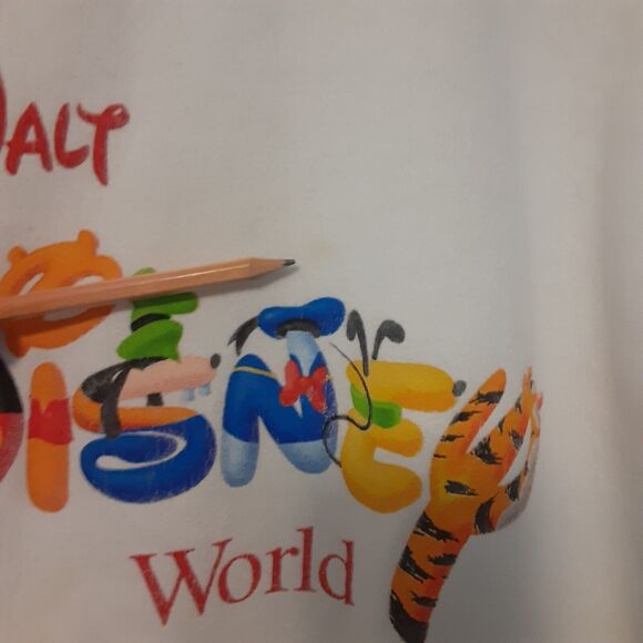 Vtg 90s USA Made Mickey Inc Sweatshirt S Walt Disney World Distressed Crewneck - Picture 5 of 11